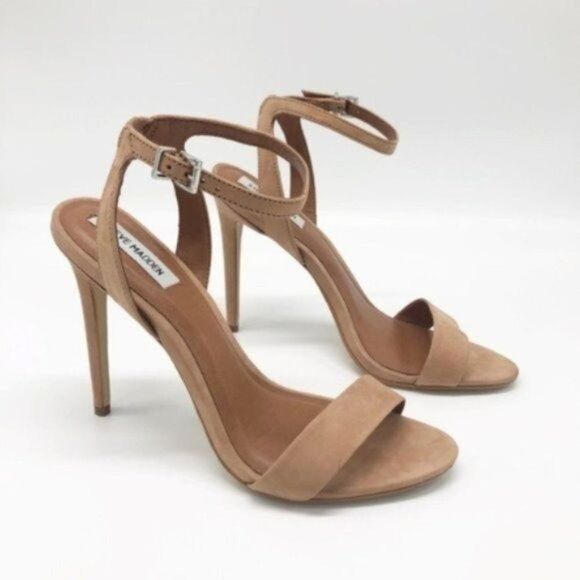 STEVE MADDEN Landen Suede Nude Heel - Picture 1 of 7